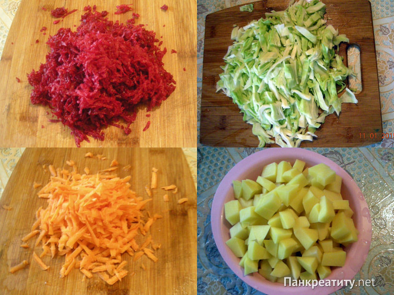 Как приготовить вегетарианский борщ при панкреатите