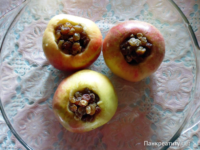 Панкреатит рецепт печеные яблоки