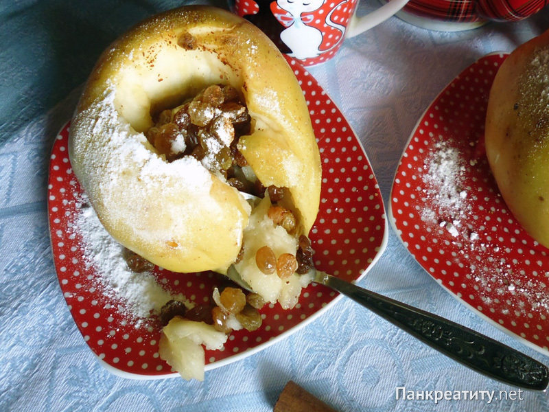 Как запечь яблоки в духовке при болезни панкреатит