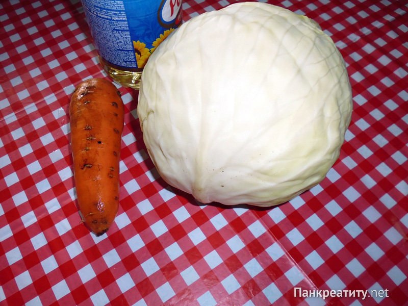 Свежая морковь и капуста