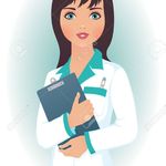 Default 14319364 woman doctor in a medical gown stock vector cartoon doctor nurse